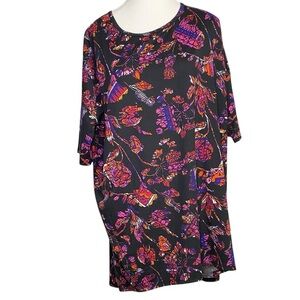 LuLaRoe Colorful Floral Irma Hi-Lo Tunic